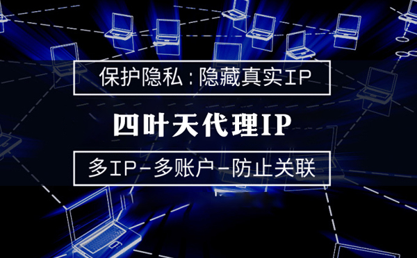 【萍乡代理IP】代理服务器的类型有哪些？四叶天代理IP怎么样